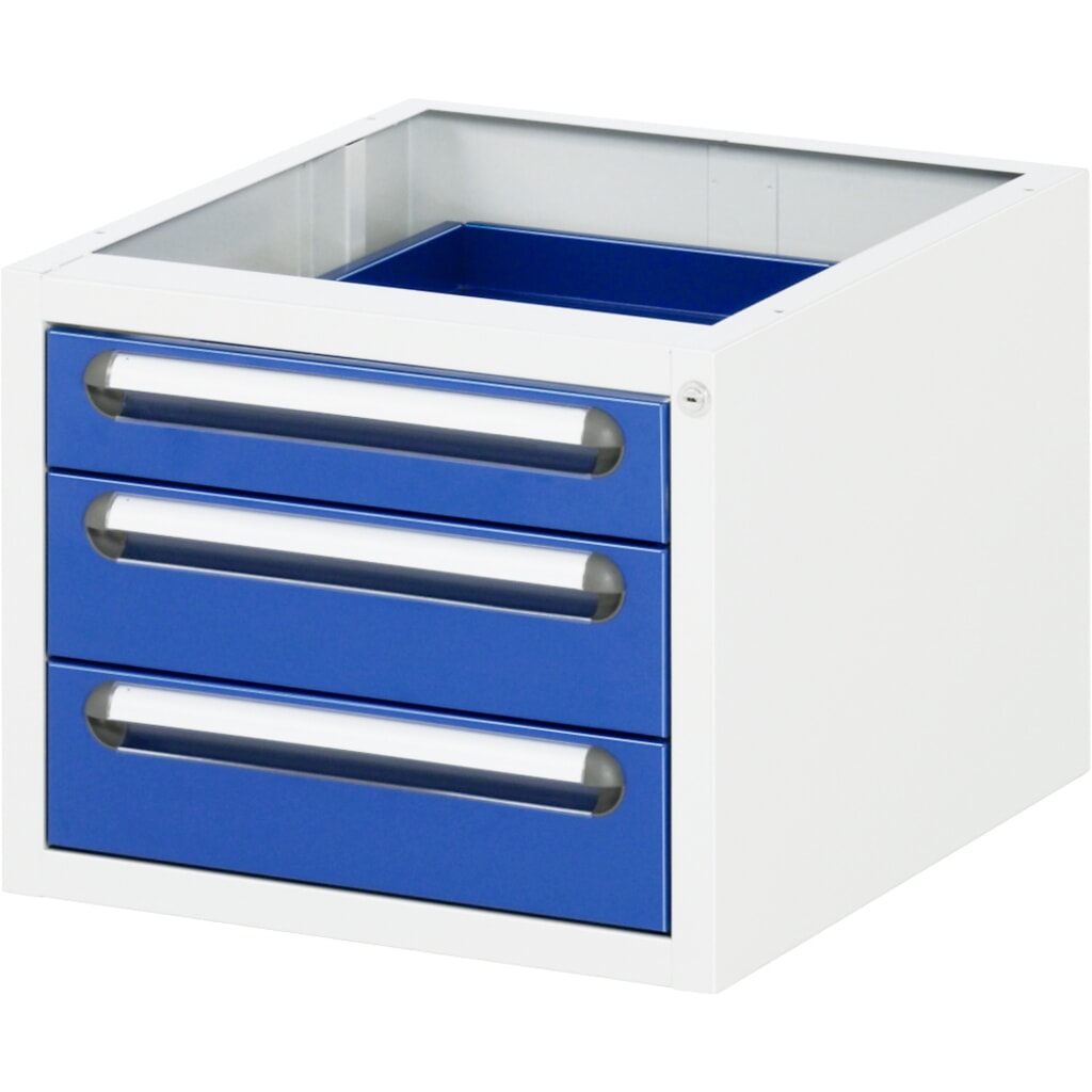 RAU Contenitore con base per tavolo da lavoro serie Tom, HxLxP 395 x 480 x 600 mm, con 3 cassetti Immagine del prodotto: RAU Contenitore con base per tavolo da lavoro serie Tom, HxLxP 395 x 480 x 600 mm, con 3 cassetti