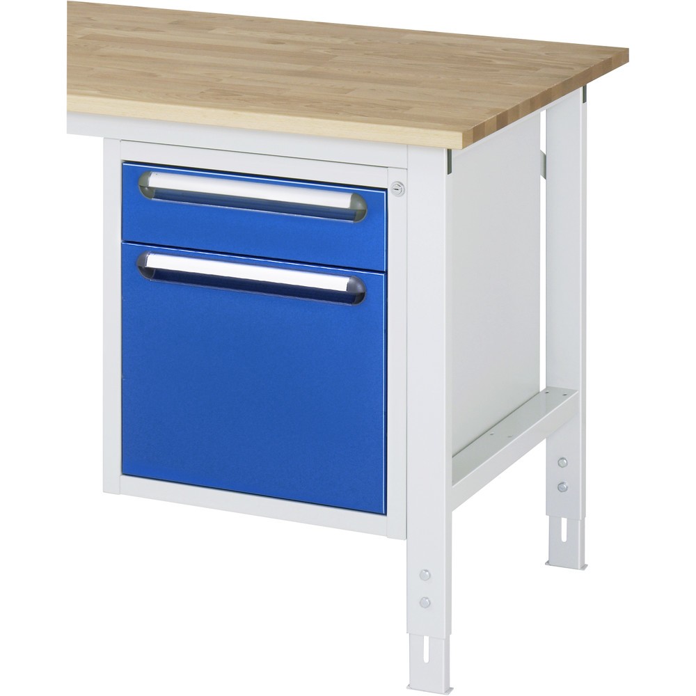 Immagine del prodotto n. 2: RAU Contenitore con base per tavolo da lavoro serie Tom, HxLxP 545 x 480 x 600 mm, con 2 cassetti