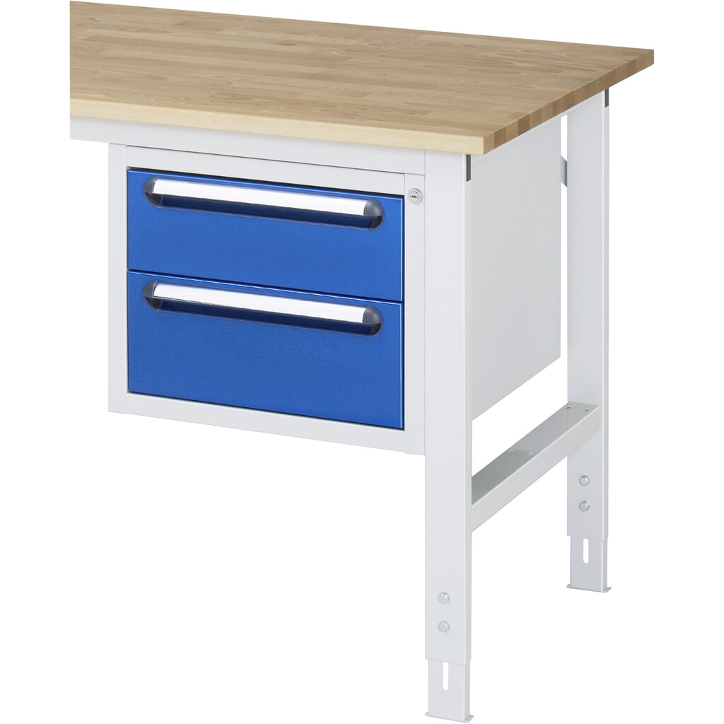 RAU Contenitore con base per tavolo da lavoro serie Tom, HxLxP 395 x 480 x 600 mm, con 2 cassetti Immagine del prodotto n. 2: RAU Contenitore con base per tavolo da lavoro serie Tom, HxLxP 395 x 480 x 600 mm, con 2 cassetti