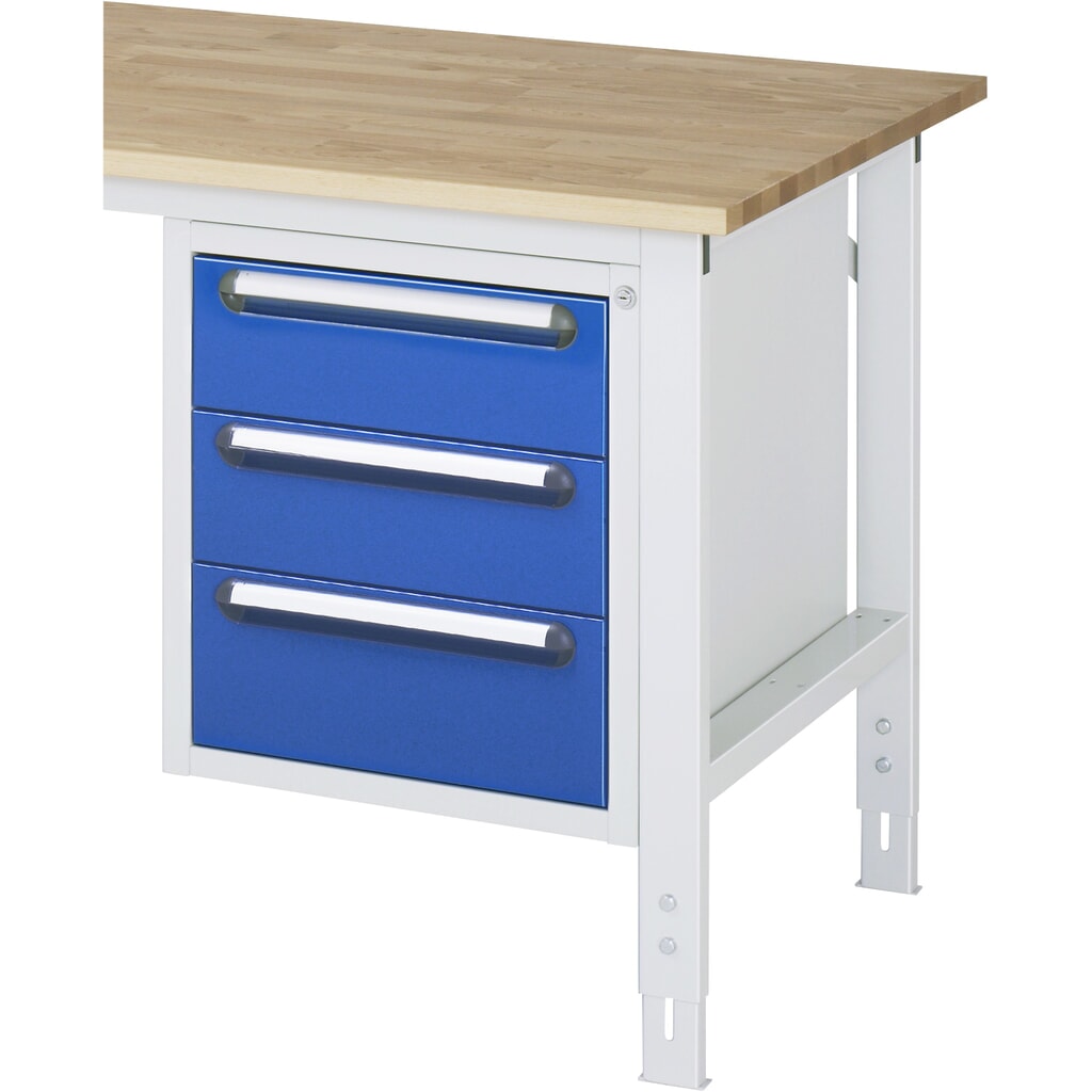 RAU Contenitore con base per tavolo da lavoro serie Tom, HxLxP 545 x 480 x 600 mm, con 3 cassetti Immagine del prodotto n. 2: RAU Contenitore con base per tavolo da lavoro serie Tom, HxLxP 545 x 480 x 600 mm, con 3 cassetti