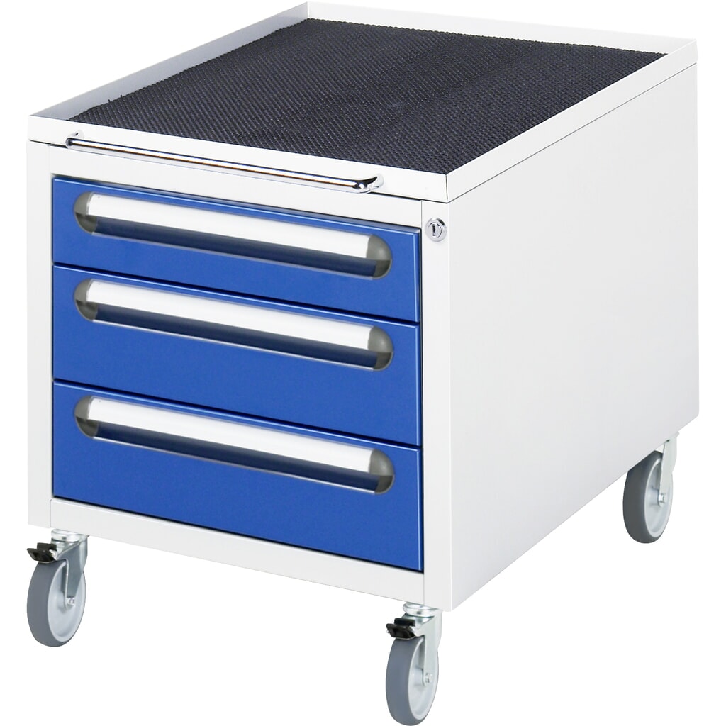 RAU Contenitore con base su ruote, HxLxP 450 x 480 x 600 mm, con 3 cassetti Immagine del prodotto: RAU Contenitore con base su ruote, HxLxP 450 x 480 x 600 mm, con 3 cassetti