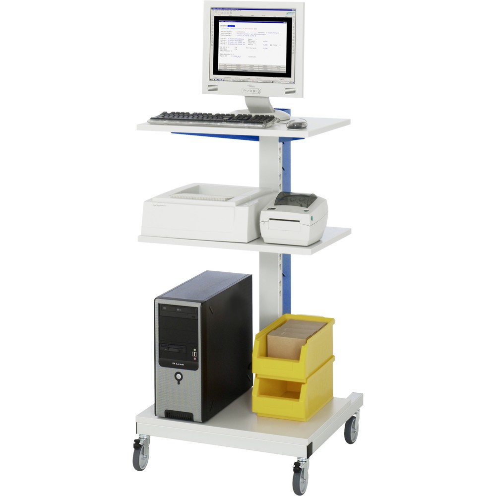Immagine del prodotto n. 2: RAU Porta-computer, HxLxP 1.230 x 650 x 650 mm, con set di ruote