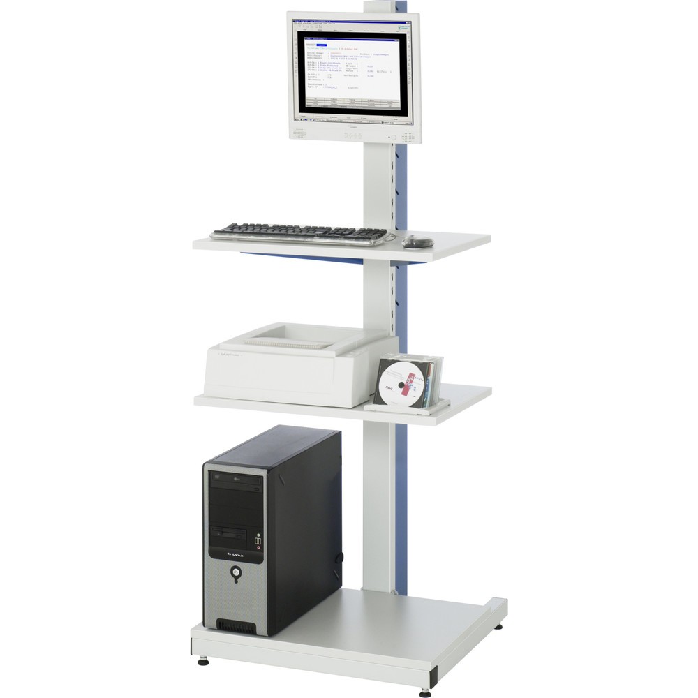 Immagine del prodotto n. 3: RAU Porta-computer, HxLxP 1.680 x 650 x 650 mm, con supporto per schermo piatto