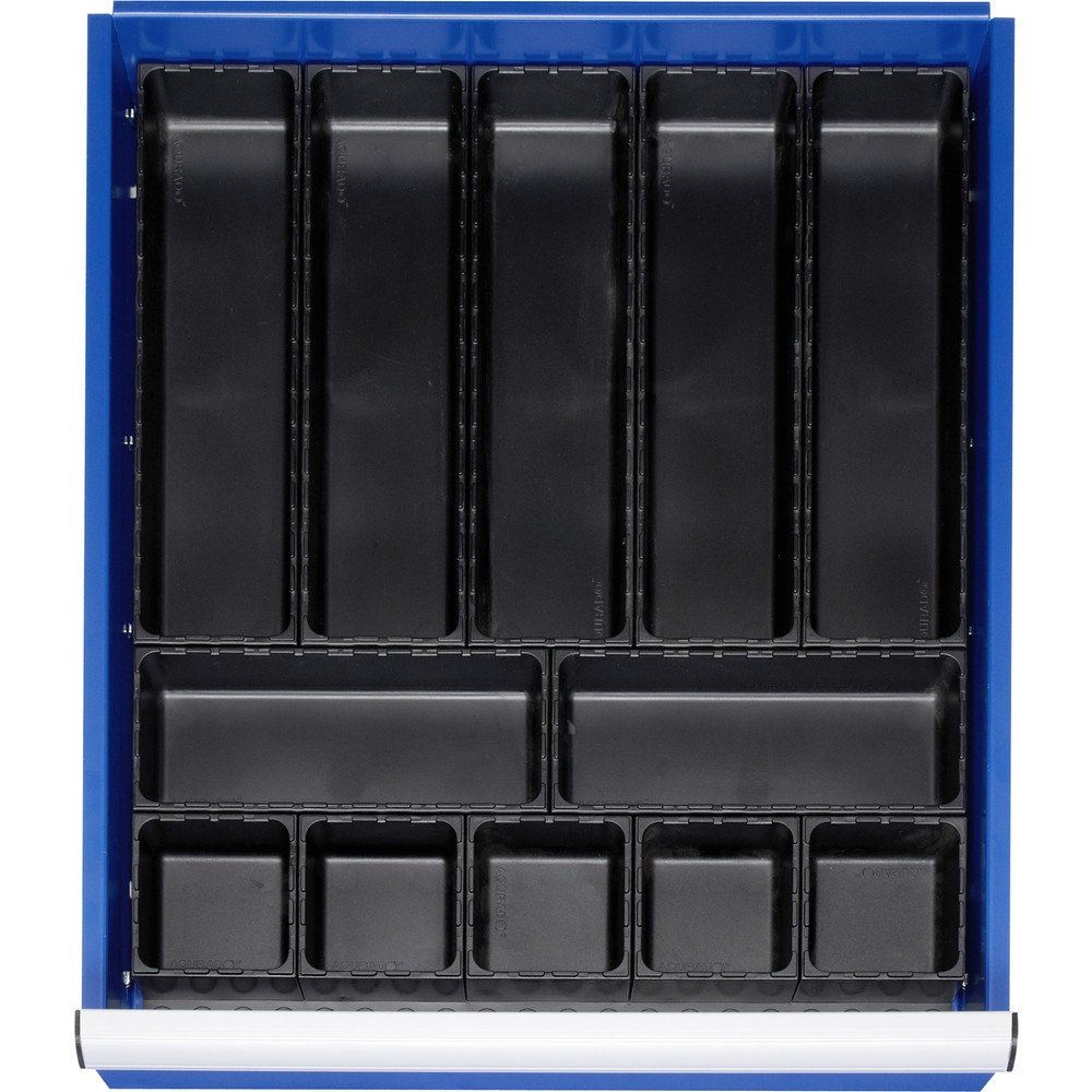 Immagine del prodotto: RAU Set di divisori per cassetto, HxLxP 48 x 490 x 560 mm, con fondo e 5 contenitori, misura L per altezza frontale 60-360 mm