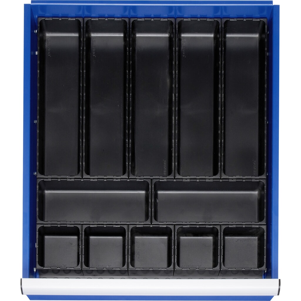 RAU Set di divisori per cassetto, HxLxP 48 x 490 x 560 mm, con fondo e 5 contenitori, misura L per altezza frontale 60-360 mm Immagine del prodotto: RAU Set di divisori per cassetto, HxLxP 48 x 490 x 560 mm, con fondo e 5 contenitori, misura L per altezza frontale 60-360 mm