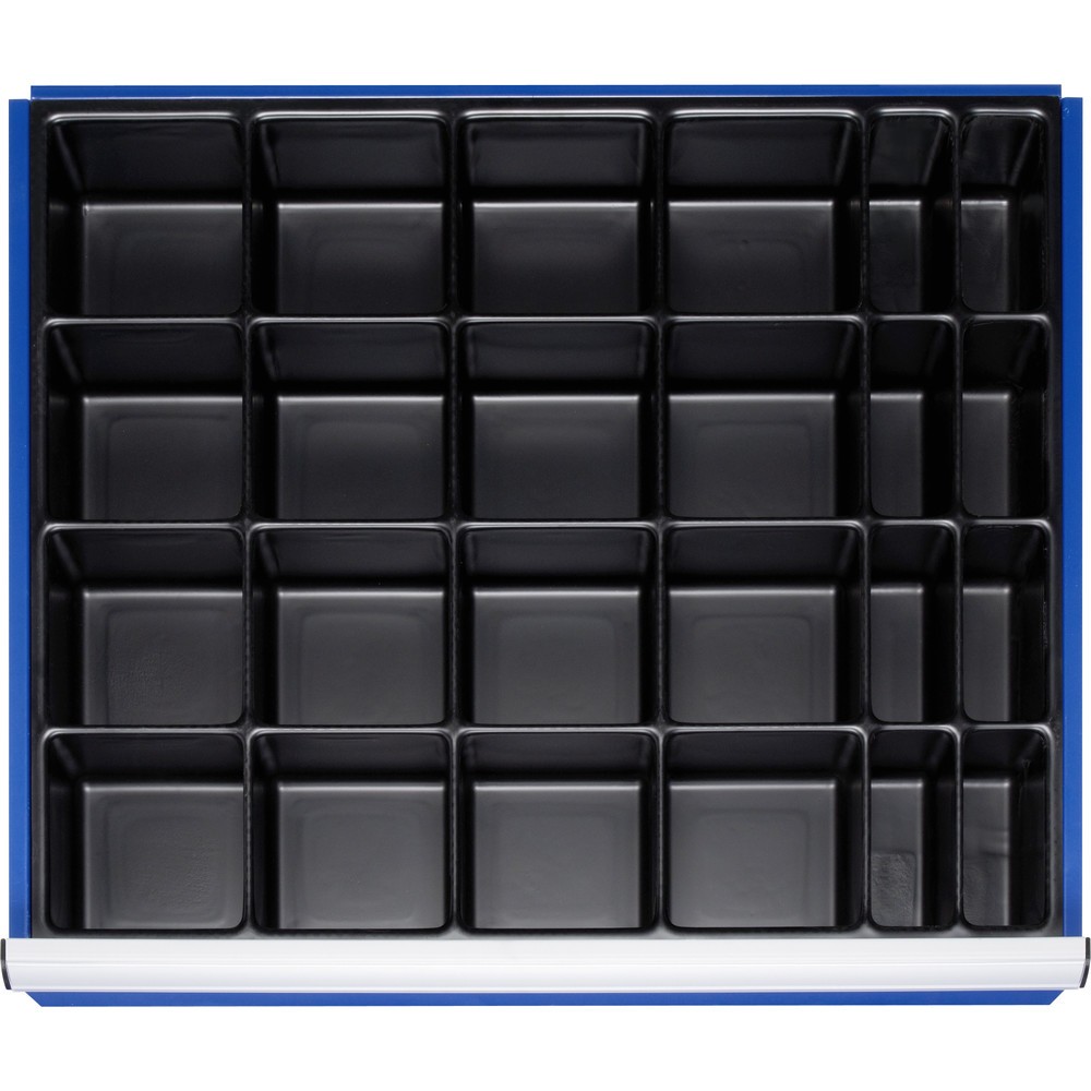 Immagine del prodotto: RAU Set di divisori per cassetto, HxLxP 45 x 680 x 560 mm, con inserto per minuterie e 24 scomparti, misura XL per altezza frontale 60-90 mm