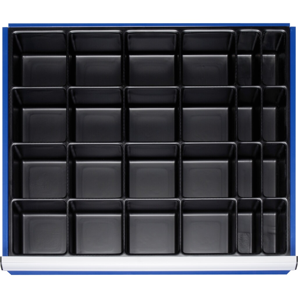 Immagine del prodotto: RAU Set di divisori per cassetto, HxLxP 45 x 680 x 560 mm, con inserto per minuterie e 24 scomparti, misura XL per altezza frontale 60-90 mm