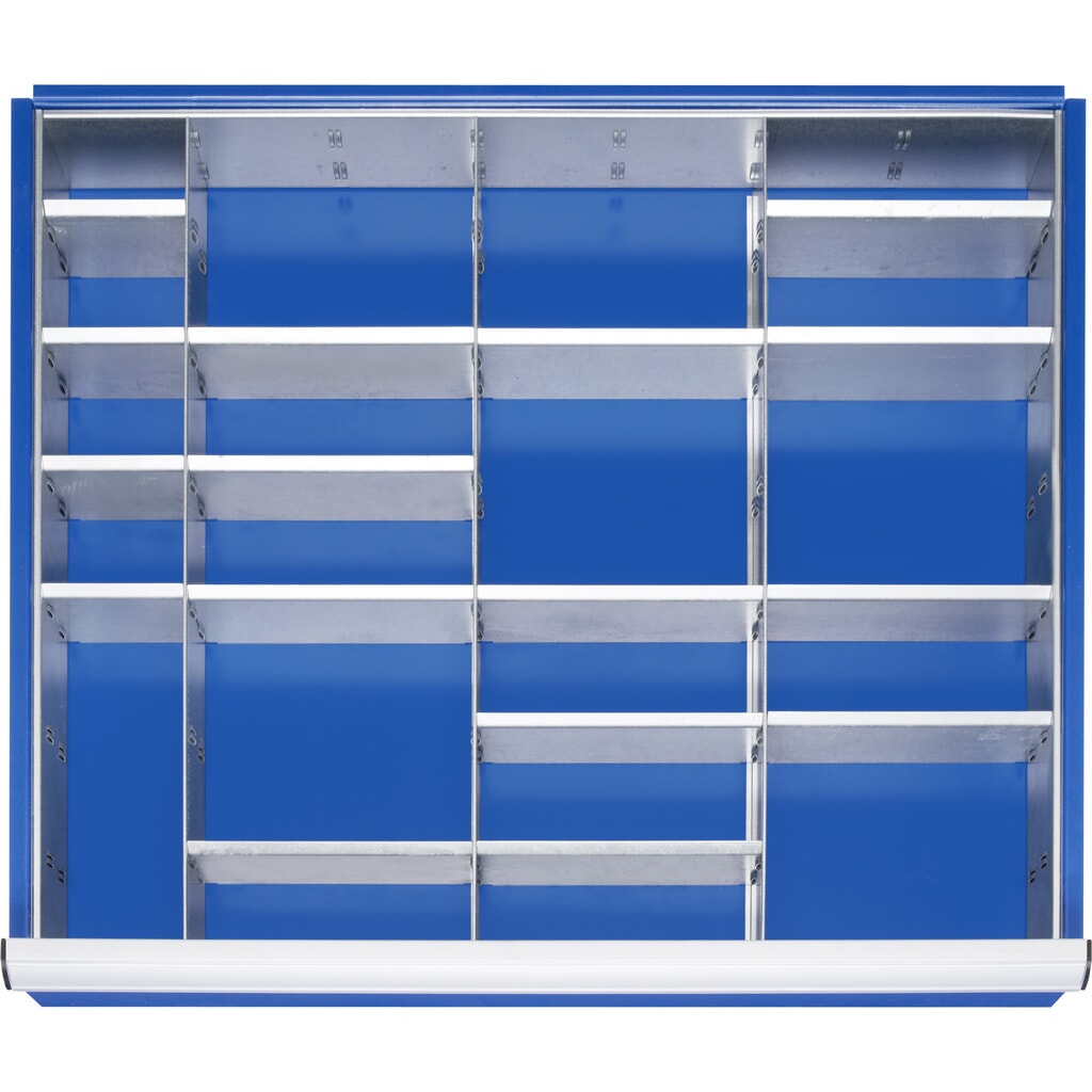 RAU Set di divisori per cassetto, HxLxP 47 x 680 x 560 mm, con set di 4 listelli e 3 divisori, misura XL per altezza frontale 60-90 mm Immagine del prodotto: RAU Set di divisori per cassetto, HxLxP 47 x 680 x 560 mm, con set di 4 listelli e 3 divisori, misura XL per altezza frontale 60-90 mm