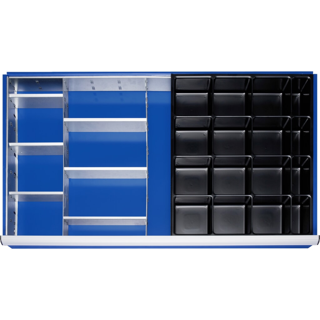 Immagine del prodotto: RAU Set di divisori per cassetto, HxLxP 45 x 1.055 x 560 mm, con set di 4 listelli e 3 divisori, misura XL per altezza frontale 60-90 mm