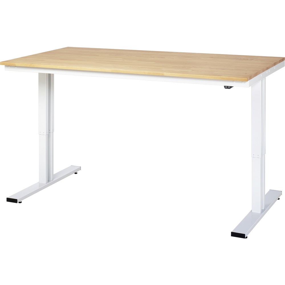 Immagine del prodotto n. 3: RAU Tavolo da lavoro regolabile in altezza elettricamente Serie adlatus 300, HxLxP 720-1.120 x 750 x 800 mm, piano di lavoro in faggio massiccio