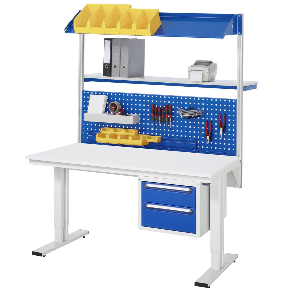 Immagine del prodotto n. 5: RAU Tavolo da lavoro regolabile in altezza elettricamente Serie adlatus 300, HxLxP 720-1.120 x 750 x 800 mm, piano di lavoro in faggio massiccio