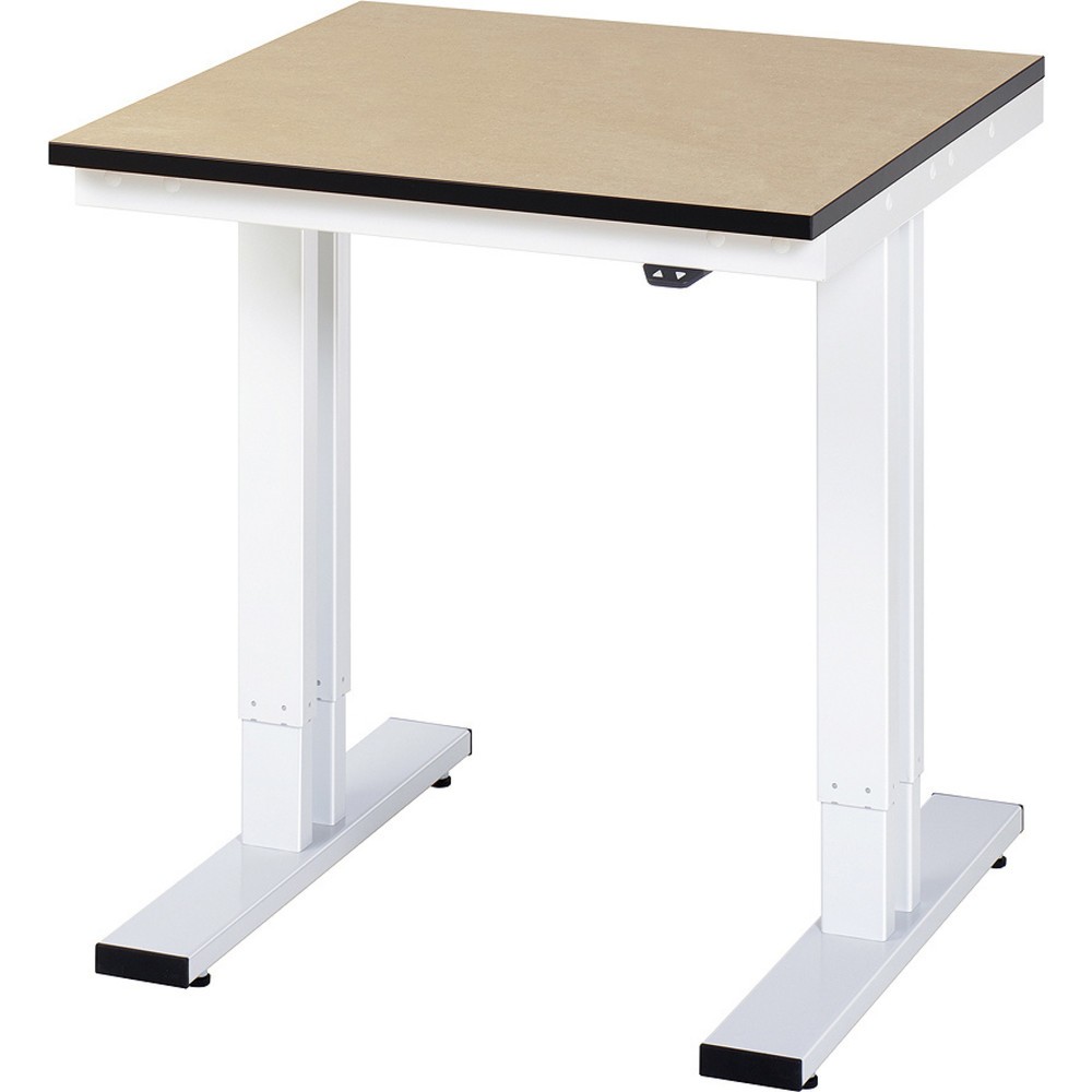 Immagine del prodotto: RAU Tavolo da lavoro regolabile in altezza elettricamente Serie adlatus 300, HxLxP 720-1.120 x 750 x 800 mm, piano di lavoro in MDF