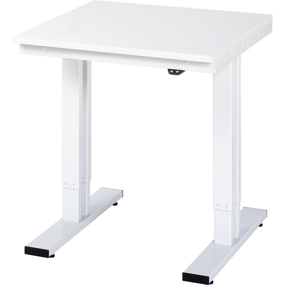 Immagine del prodotto: RAU Tavolo da lavoro regolabile in altezza elettricamente Serie adlatus 300, HxLxP 720-1.120 x 750 x 800 mm, piano di lavoro in EGB rivestito in resina melamminica