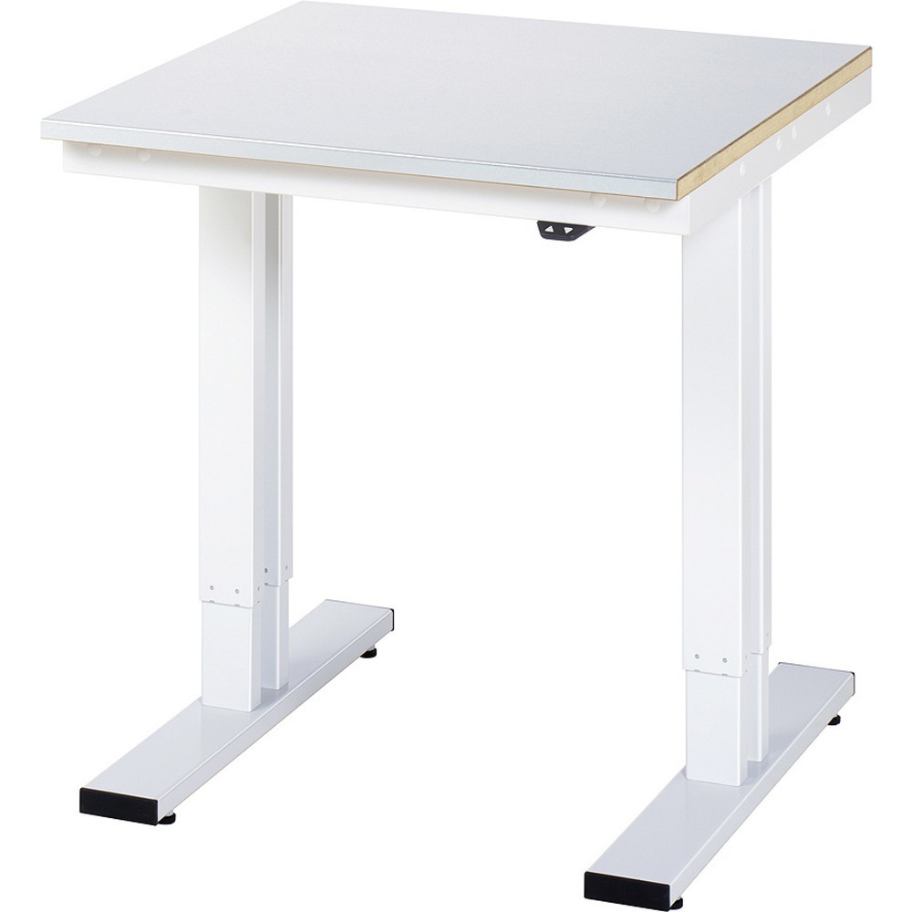 Immagine del prodotto: RAU Tavolo da lavoro regolabile in altezza elettricamente Serie adlatus 300, HxLxP 720-1.120 x 750 x 800 mm, piano di lavoro rivestito in lamiera d’acciaio