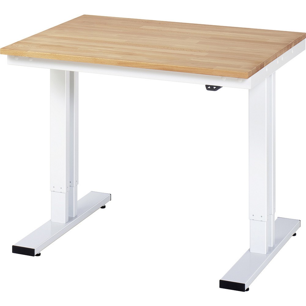 Immagine del prodotto n. 1: RAU Tavolo da lavoro regolabile in altezza elettricamente Serie adlatus 300, HxLxP 720-1.120 x 1.000 x 800 mm, piano di lavoro in faggio massiccio