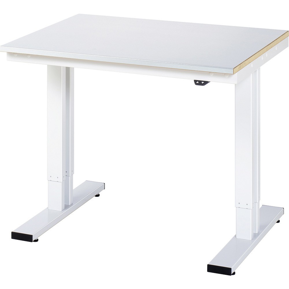 Immagine del prodotto n. 1: RAU Tavolo da lavoro regolabile in altezza elettricamente Serie adlatus 300, HxLxP 720-1.120 x 1.000 x 800 mm, piano di lavoro rivestito in lamiera d’acciaio