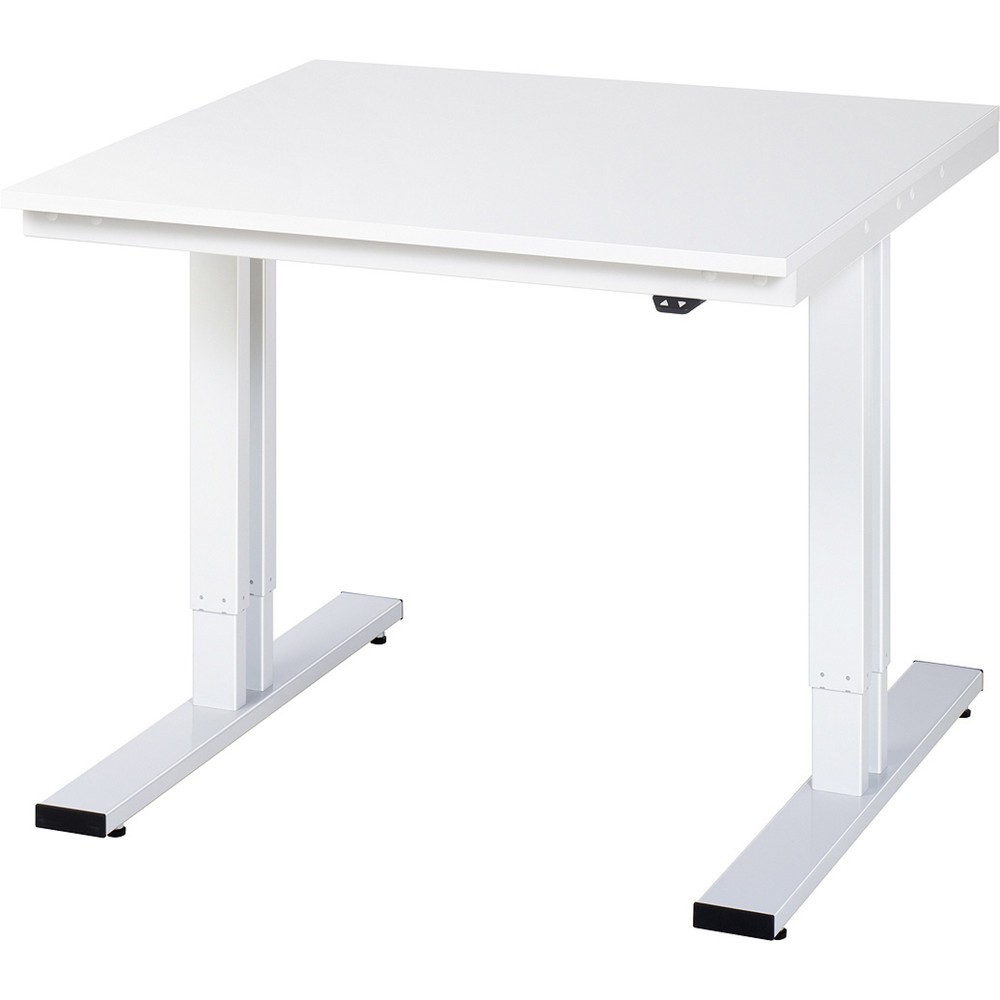 Immagine del prodotto: RAU Tavolo da lavoro regolabile in altezza elettricamente Serie adlatus 300, HxLxP 720 x 1.120 x 1.000 x 1.000 mm, piano di lavoro rivestito in resina melamminica