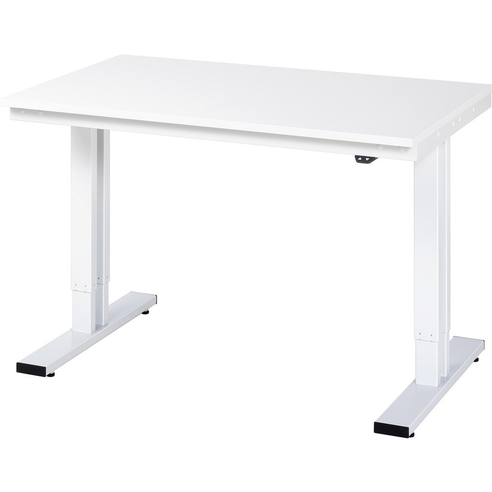 Immagine del prodotto: RAU Tavolo da lavoro regolabile in altezza elettricamente Serie adlatus 300, HxLxP 720-1.120 x 1.250 x 800 mm, piano di lavoro in EGB rivestito in resina melamminica