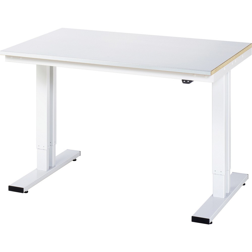 Immagine del prodotto: RAU Tavolo da lavoro regolabile in altezza elettricamente Serie adlatus 300, HxLxP 720-1.120 x 1.250 x 800 mm, piano di lavoro rivestito in lamiera d’acciaio