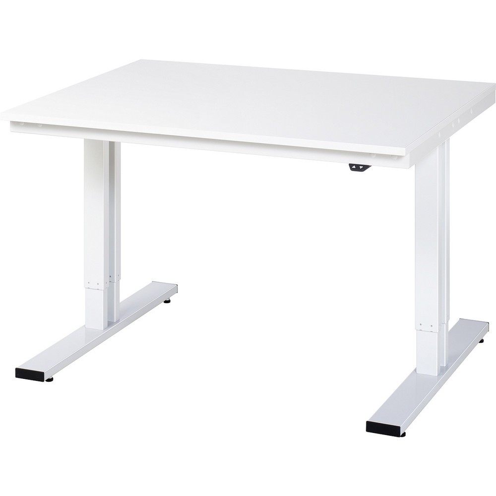 Immagine del prodotto: RAU Tavolo da lavoro regolabile in altezza elettricamente Serie adlatus 300, HxLxP 720-1.120 x 1.250 x 1.000 mm, piano di lavoro in EGB rivestito in resina melamminica
