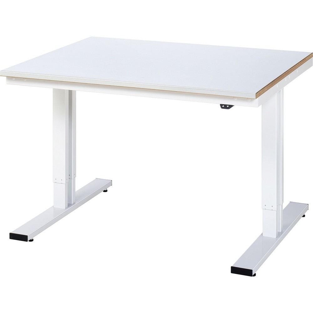 Immagine del prodotto n. 1: RAU Tavolo da lavoro regolabile in altezza elettricamente Serie adlatus 300, HxLxP 720-1.120 x 1.250 x 1.000 mm, piano di lavoro rivestito in lamiera d’acciaio