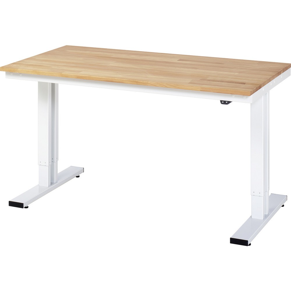 Immagine del prodotto n. 1: RAU Tavolo da lavoro regolabile in altezza elettricamente Serie adlatus 300, HxLxP 720-1.120 x 1.500 x 800 mm, piano di lavoro in faggio massiccio