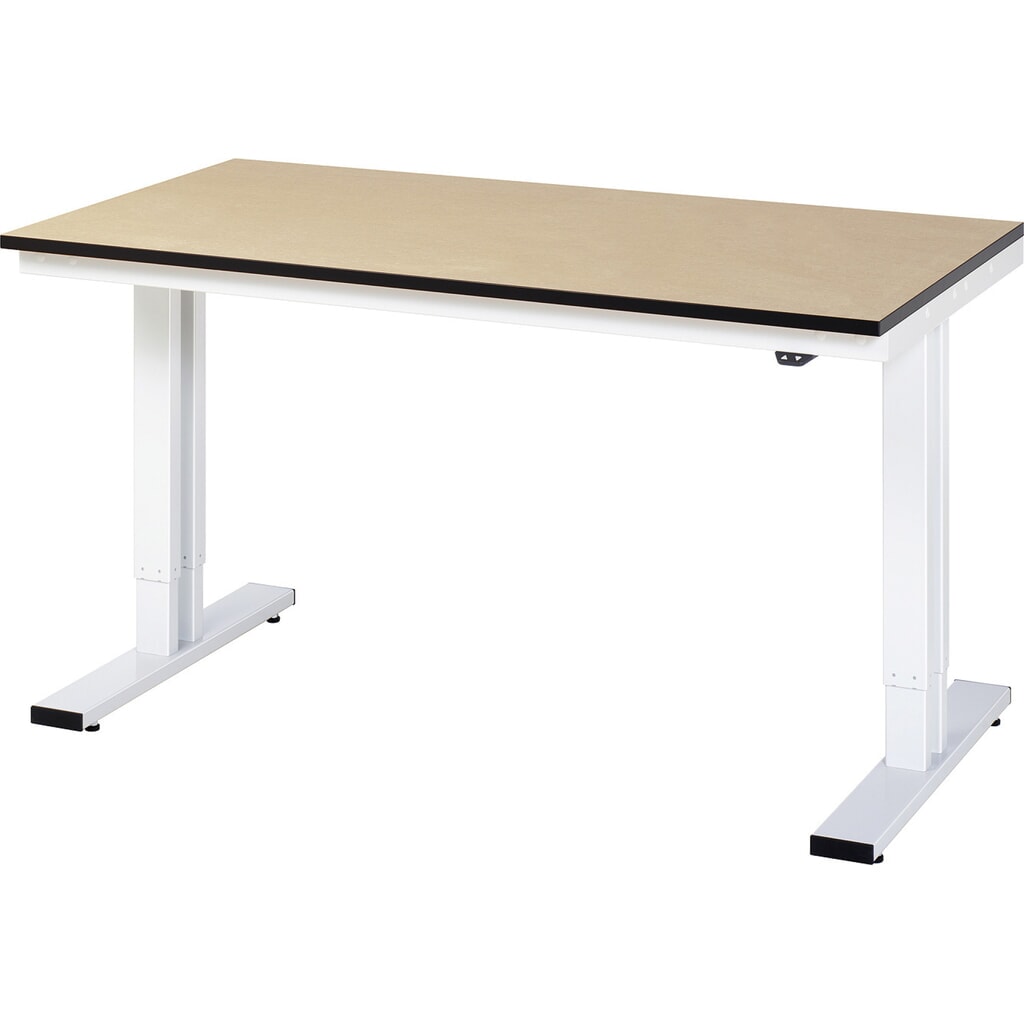 RAU Tavolo da lavoro regolabile in altezza elettricamente Serie adlatus 300, HxLxP 720-1.120 x 1.500 x 800 mm, piano di lavoro in MDF Immagine del prodotto: RAU Tavolo da lavoro regolabile in altezza elettricamente Serie adlatus 300, HxLxP 720-1.120 x 1.500 x 800 mm, piano di lavoro in MDF