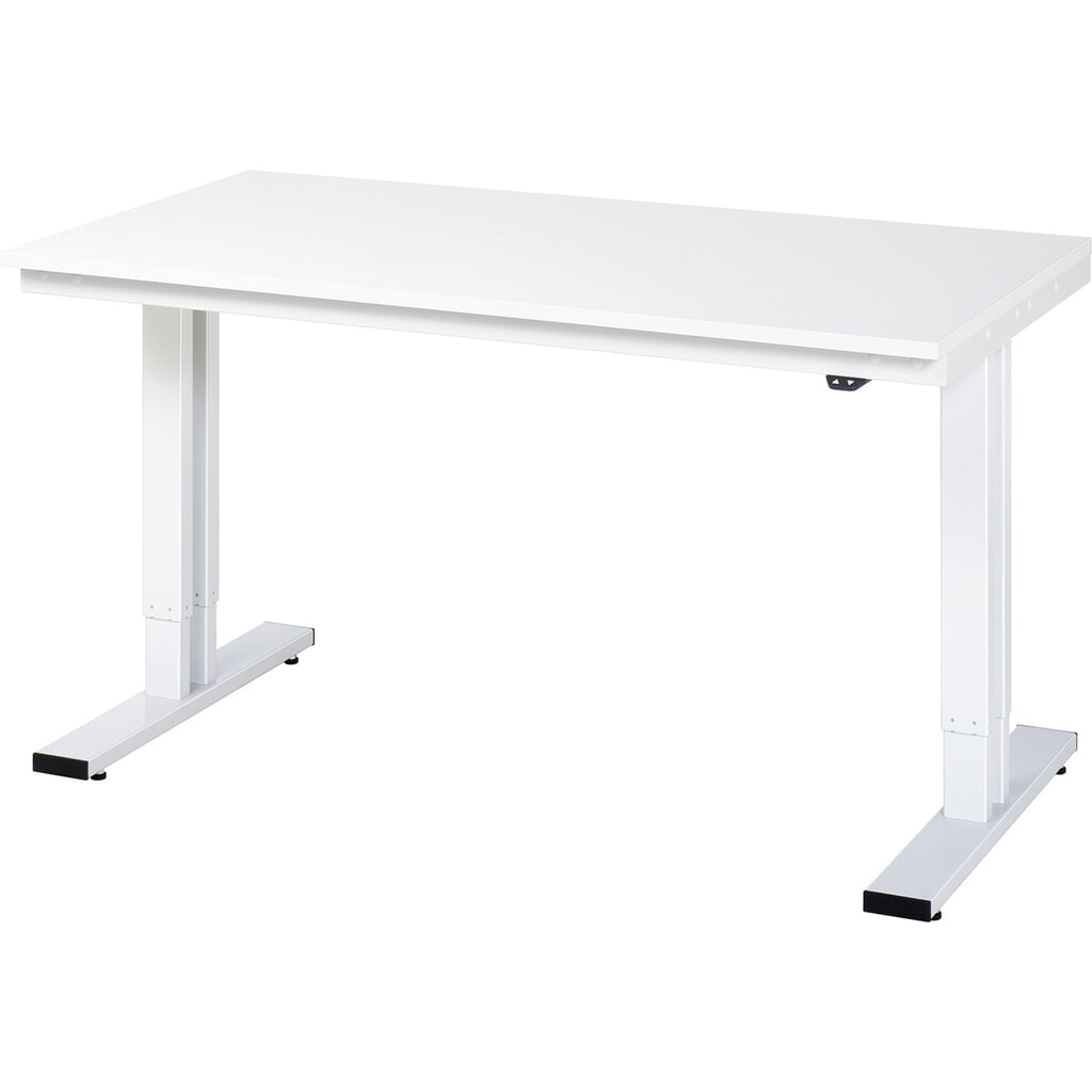 RAU Tavolo da lavoro regolabile in altezza elettricamente Serie adlatus 300, HxLxP 720 x 1.120 x 1.500 x 800 mm, piano di lavoro rivestito in resina melamminica Immagine del prodotto: RAU Tavolo da lavoro regolabile in altezza elettricamente Serie adlatus 300, HxLxP 720 x 1.120 x 1.500 x 800 mm, piano di lavoro rivestito in resina melamminica