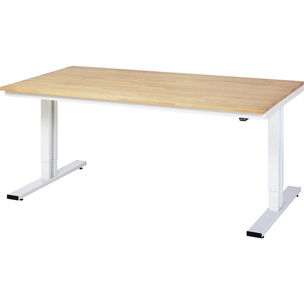 Immagine del prodotto n. 1: RAU Tavolo da lavoro regolabile in altezza elettricamente Serie adlatus 300, HxLxP 720-1.120 x 2.000 x 1.000 mm, piano di lavoro in faggio massiccio