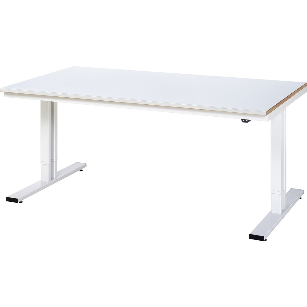Immagine del prodotto: RAU Tavolo da lavoro regolabile in altezza elettricamente Serie adlatus 300, HxLxP 720-1.120 x 2.000 x 1.000 mm, piano di lavoro rivestito in lamiera d’acciaio