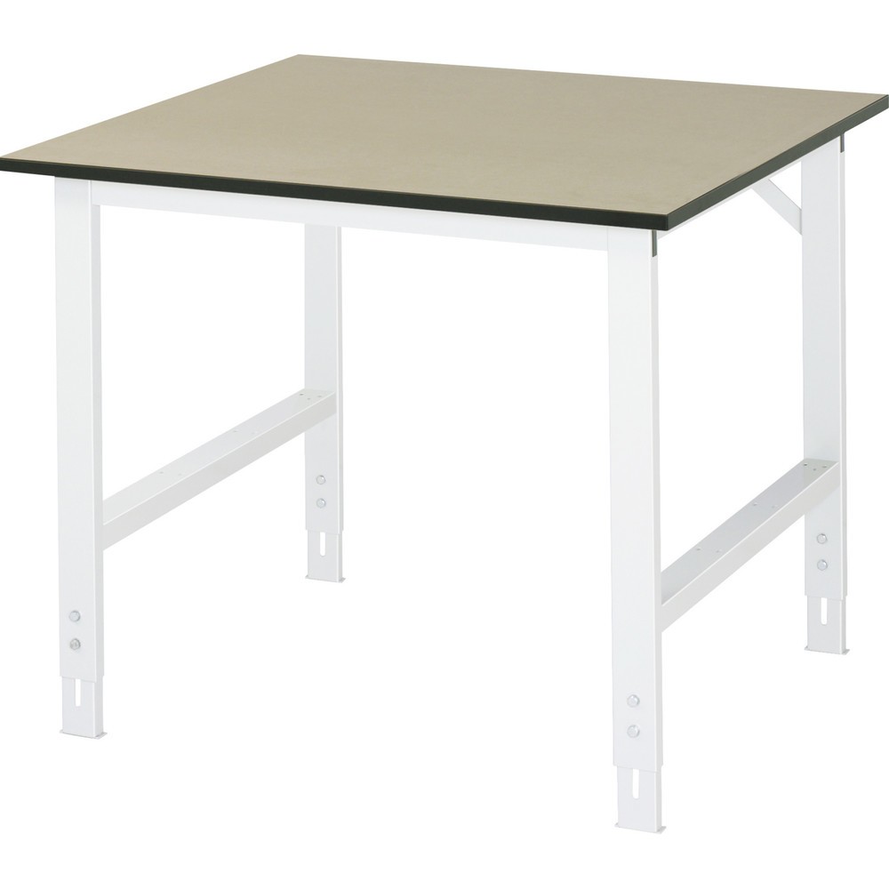 Immagine del prodotto: RAU Tavolo da lavoro regolabile in altezza Serie TOM, HxLxP 760-1.080 x 1.000 x 1.000 mm, piano di lavoro in MDF