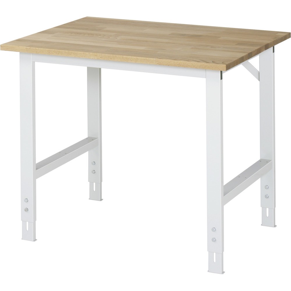 Immagine del prodotto: RAU Tavolo da lavoro regolabile in altezza Serie TOM, HxLxP 760-1.080 x 1.000 x 800 mm, piano di lavoro in faggio massiccio