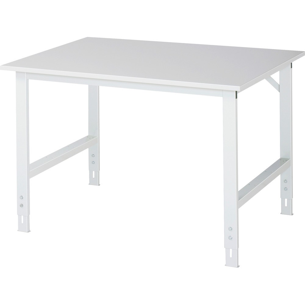Immagine del prodotto n. 1: RAU Tavolo da lavoro regolabile in altezza Serie TOM, HxLxP 760-1.080 x 1.250 x 1.000 mm, piano di lavoro rivestito in resina melamminica