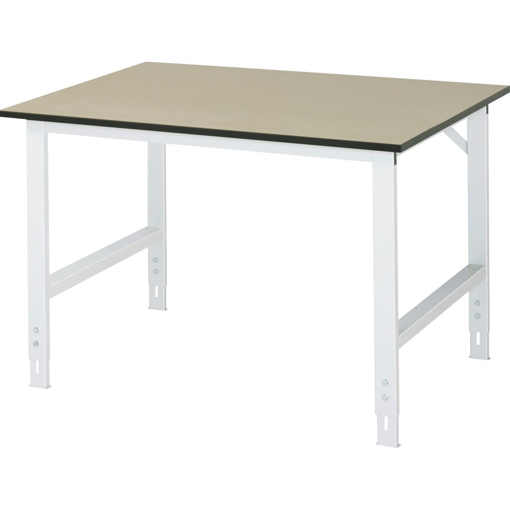 Immagine del prodotto: RAU Tavolo da lavoro regolabile in altezza Serie TOM, HxLxP 760-1.080 x 1.250 x 1.000 mm, piano di lavoro in MDF