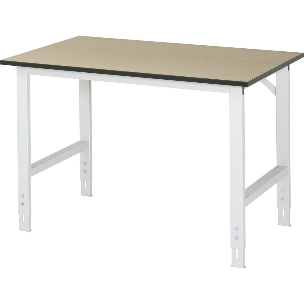 Immagine del prodotto: RAU Tavolo da lavoro regolabile in altezza Serie TOM, HxLxP 760-1.080 x 1.250 x 800 mm, piano di lavoro in MDF