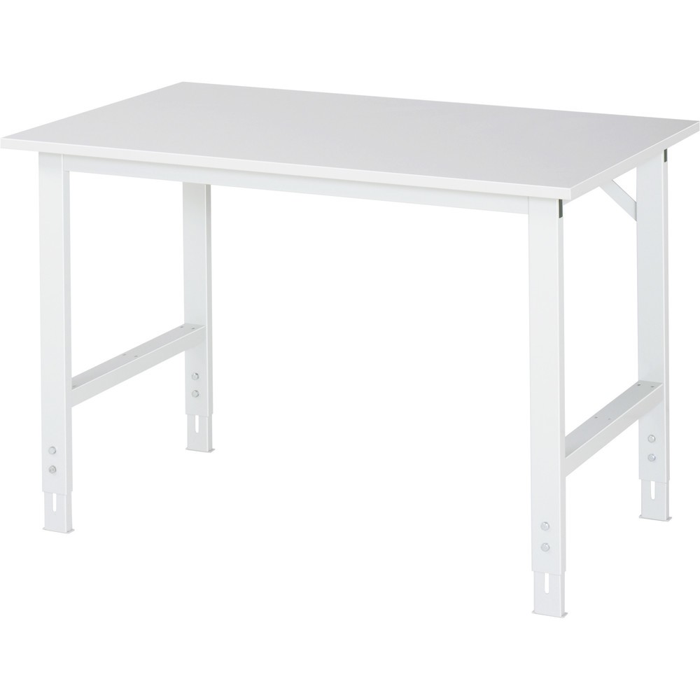 Immagine del prodotto: RAU Tavolo da lavoro regolabile in altezza Serie TOM, HxLxP 760-1.080 x 1.250 x 800 mm, piano di lavoro rivestito in resina melamminica