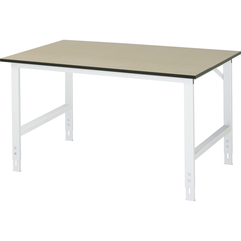 Immagine del prodotto: RAU Tavolo da lavoro regolabile in altezza Serie TOM, HxLxP 760-1.080 x 1.500 x 1.000 mm, piano di lavoro in MDF