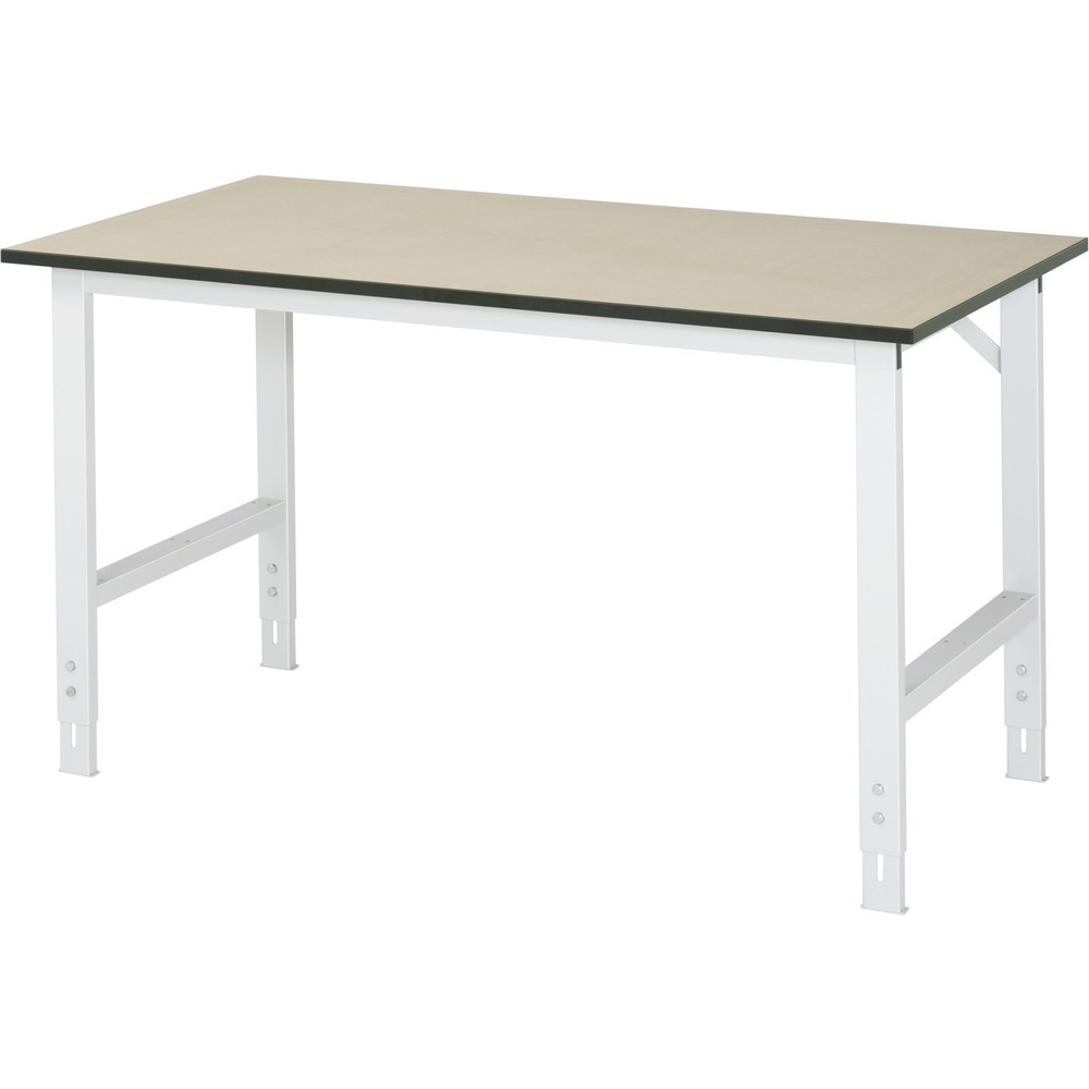 Immagine del prodotto: RAU Tavolo da lavoro regolabile in altezza Serie TOM, HxLxP 760-1.080 x 1.500 x 800 mm, piano di lavoro in MDF