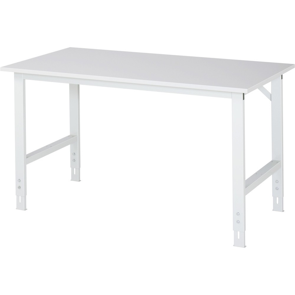 Immagine del prodotto: RAU Tavolo da lavoro regolabile in altezza Serie TOM, HxLxP 760-1.080 x 1.500 x 800 mm, piano di lavoro rivestito in resina melamminica