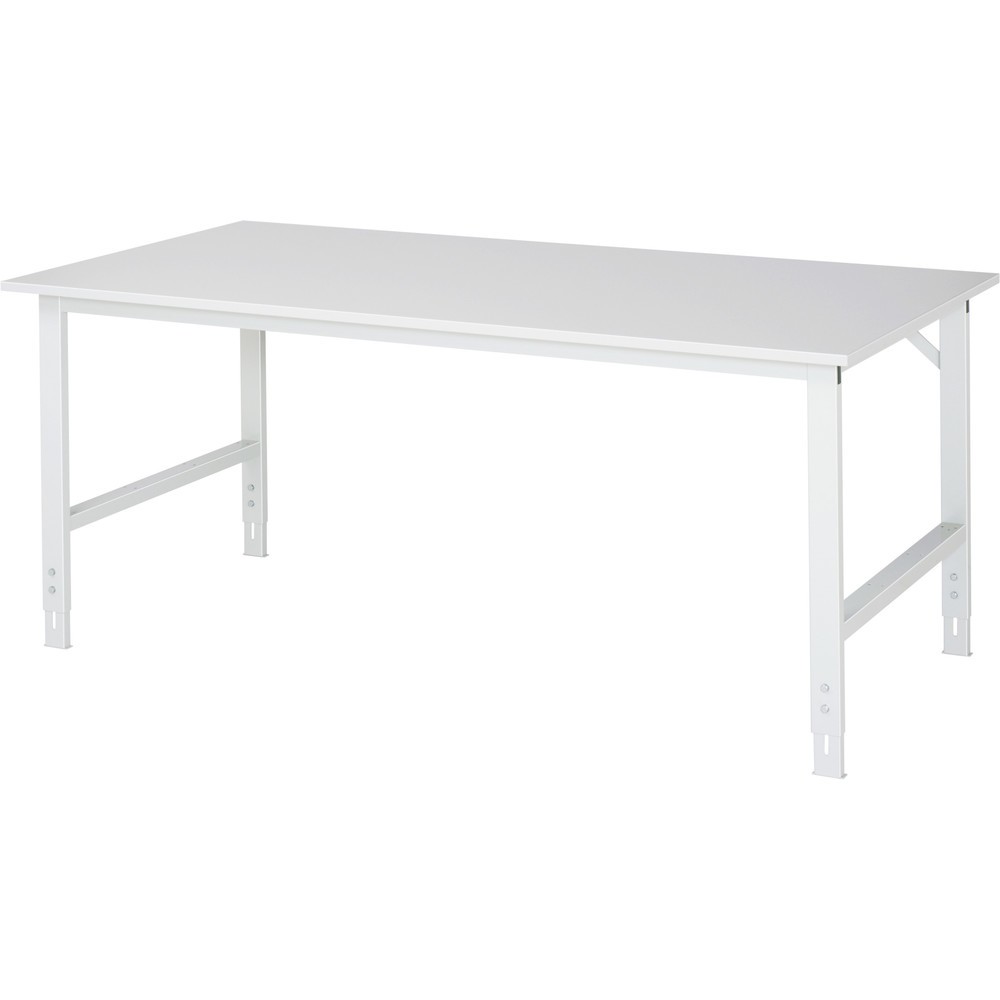Immagine del prodotto: RAU Tavolo da lavoro regolabile in altezza Serie TOM, HxLxP 760-1.080 x 2.000 x 1.000 mm, piano di lavoro rivestito in resina melamminica