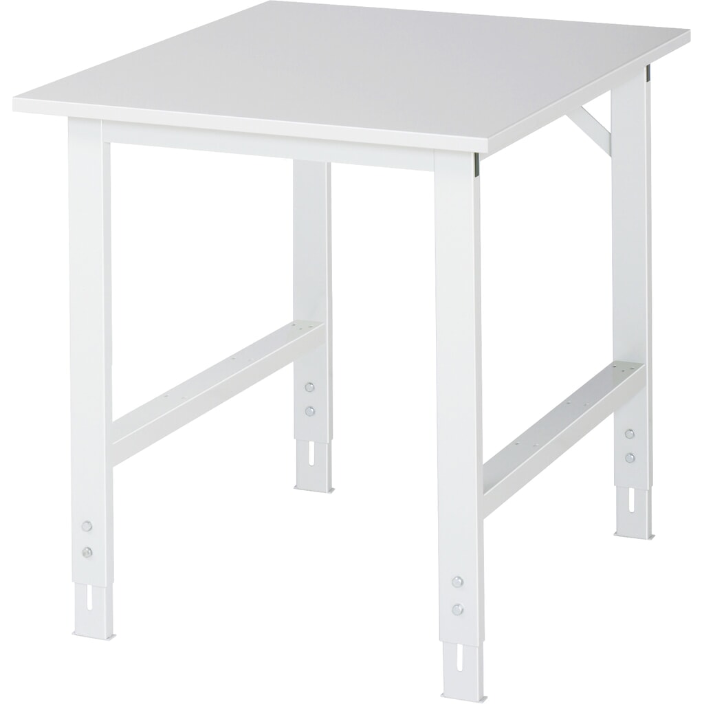 RAU Tavolo da lavoro regolabile in altezza Serie TOM, HxLxP 760-1.080 x 750 x 1.000 mm, piano di lavoro in EGB rivestito in resina melamminica Immagine del prodotto: RAU Tavolo da lavoro regolabile in altezza Serie TOM, HxLxP 760-1.080 x 750 x 1.000 mm, piano di lavoro in EGB rivestito in resina melamminica