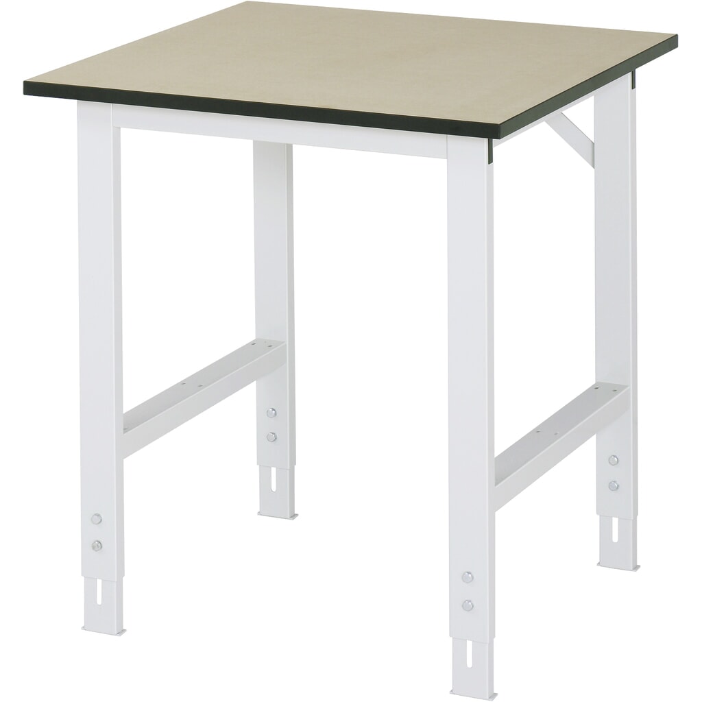 RAU Tavolo da lavoro regolabile in altezza Serie TOM, HxLxP 760-1.080 x 750 x 800 mm, piano di lavoro in MDF Immagine del prodotto: RAU Tavolo da lavoro regolabile in altezza Serie TOM, HxLxP 760-1.080 x 750 x 800 mm, piano di lavoro in MDF