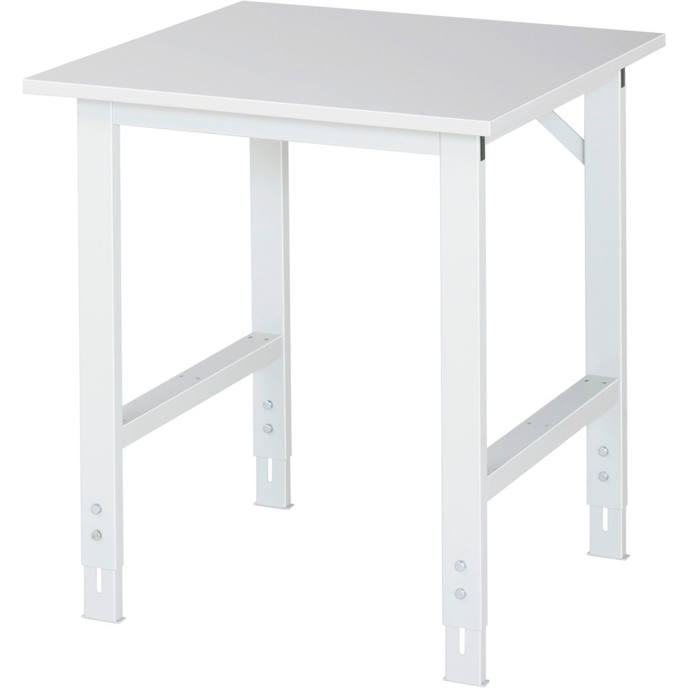 Immagine del prodotto: RAU Tavolo da lavoro regolabile in altezza Serie TOM, HxLxP 760-1.080 x 750 x 800 mm, piano di lavoro rivestito in resina melamminica