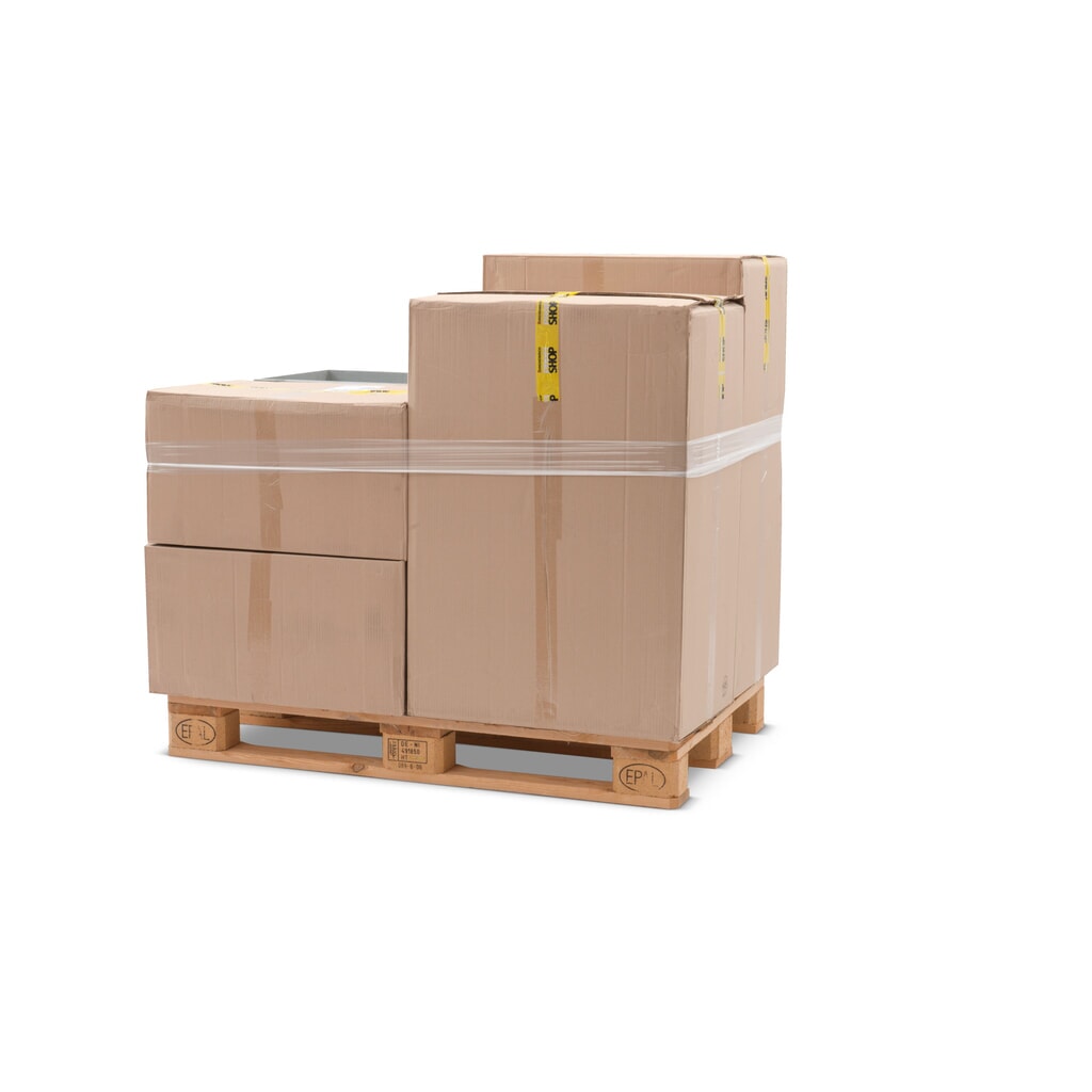 Reggetta auto-espandente pallet in PE, LxP 1.200 x 100 mm Immagine del prodotto: Reggetta auto-espandente pallet in PE, LxP 1.200 x 100 mm