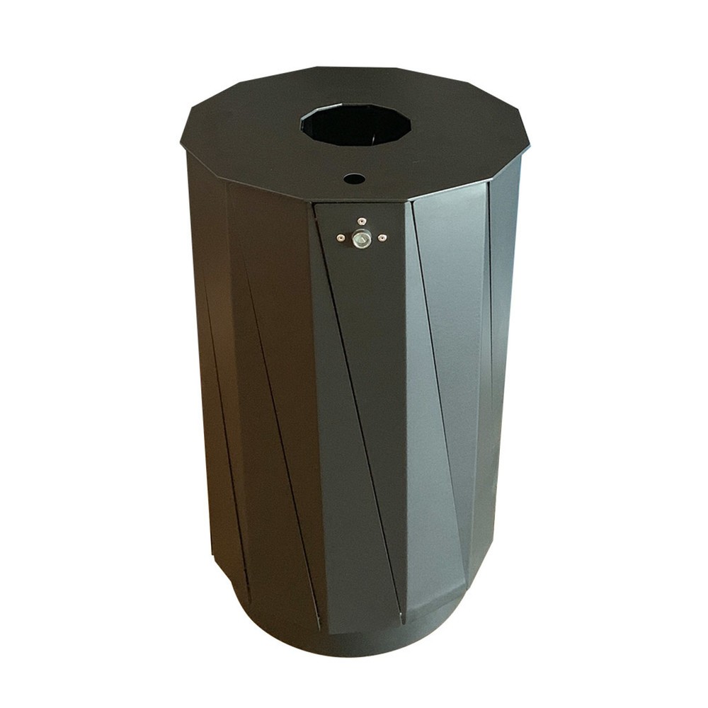 Immagine del prodotto: RENNER contenitore per rifiuti con posacenere tipo 7007-35, 60 litri grigio antracite