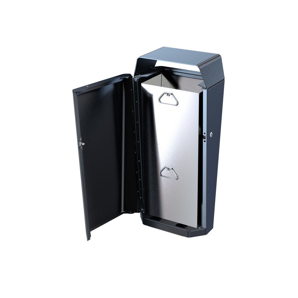 Immagine del prodotto n. 2: RENNER Contenitore per rifiuti RK, 70 litri, contenitore interno, ematite antracite