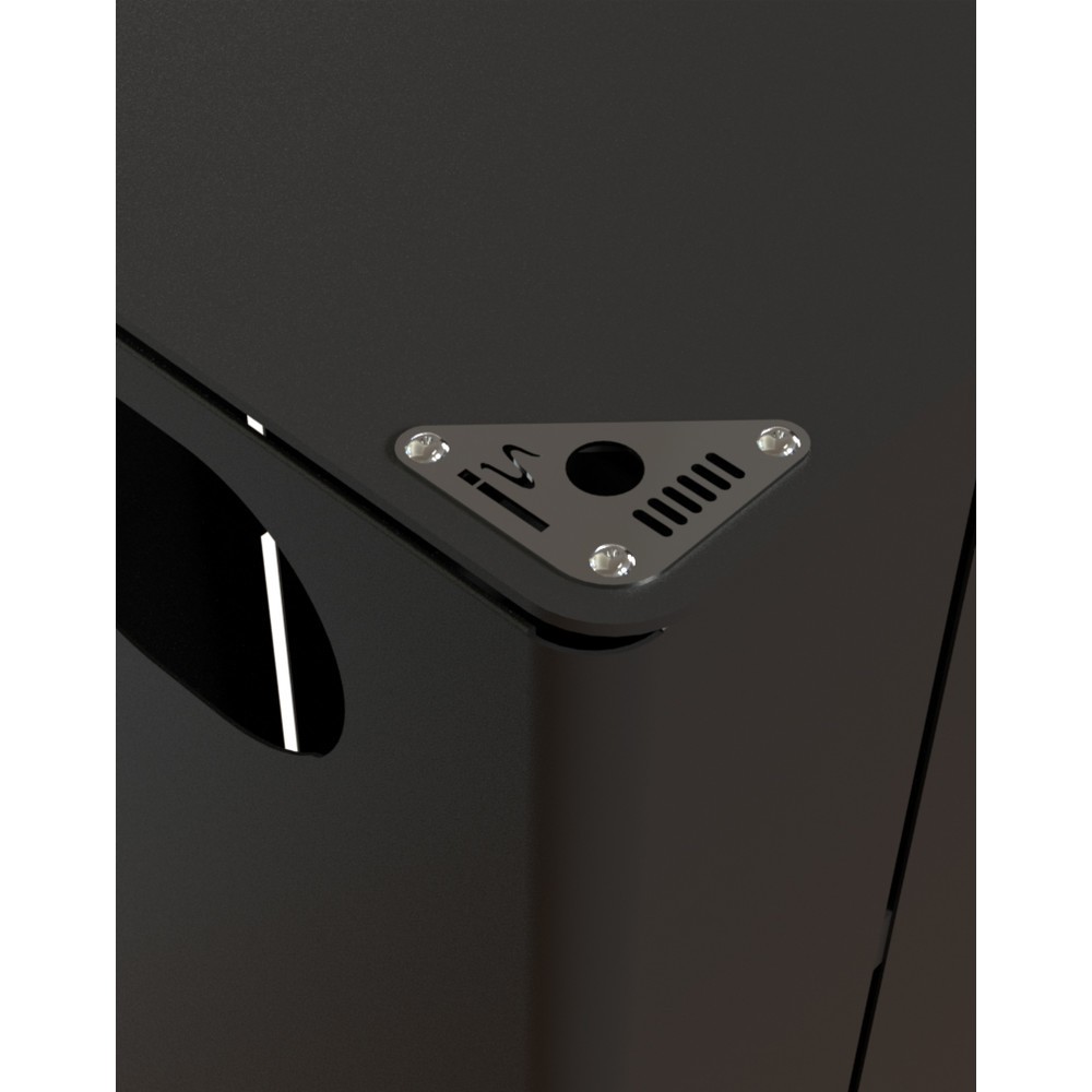 Immagine del prodotto n. 2: RENNER Contenitore per rifiuti tipo 7044, rettangolare, 35 litri, con posacenere, grigio nero