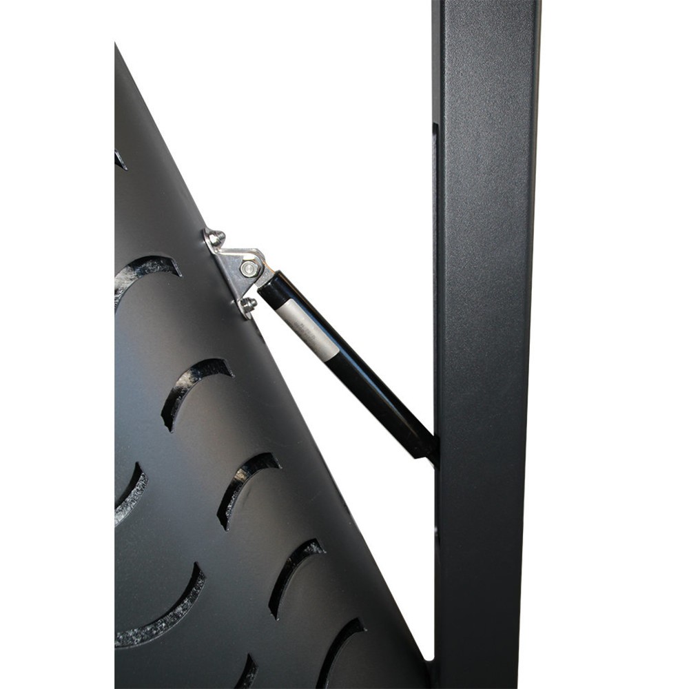 Immagine del prodotto n. 2: RENNER Contenitore per rifiuti con paletto tipo 7077, 40 litri, da avvitare (con piano calpestabile), design ondulato, blu cobalto