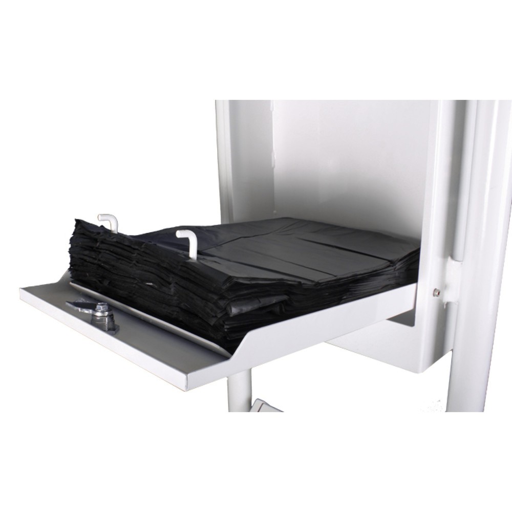Immagine del prodotto n. 2: RENNER Toilette per cani tipo 7077-30 con dispenser di sacchetti, contenitore e montante tubolare integrati, ematite antracite