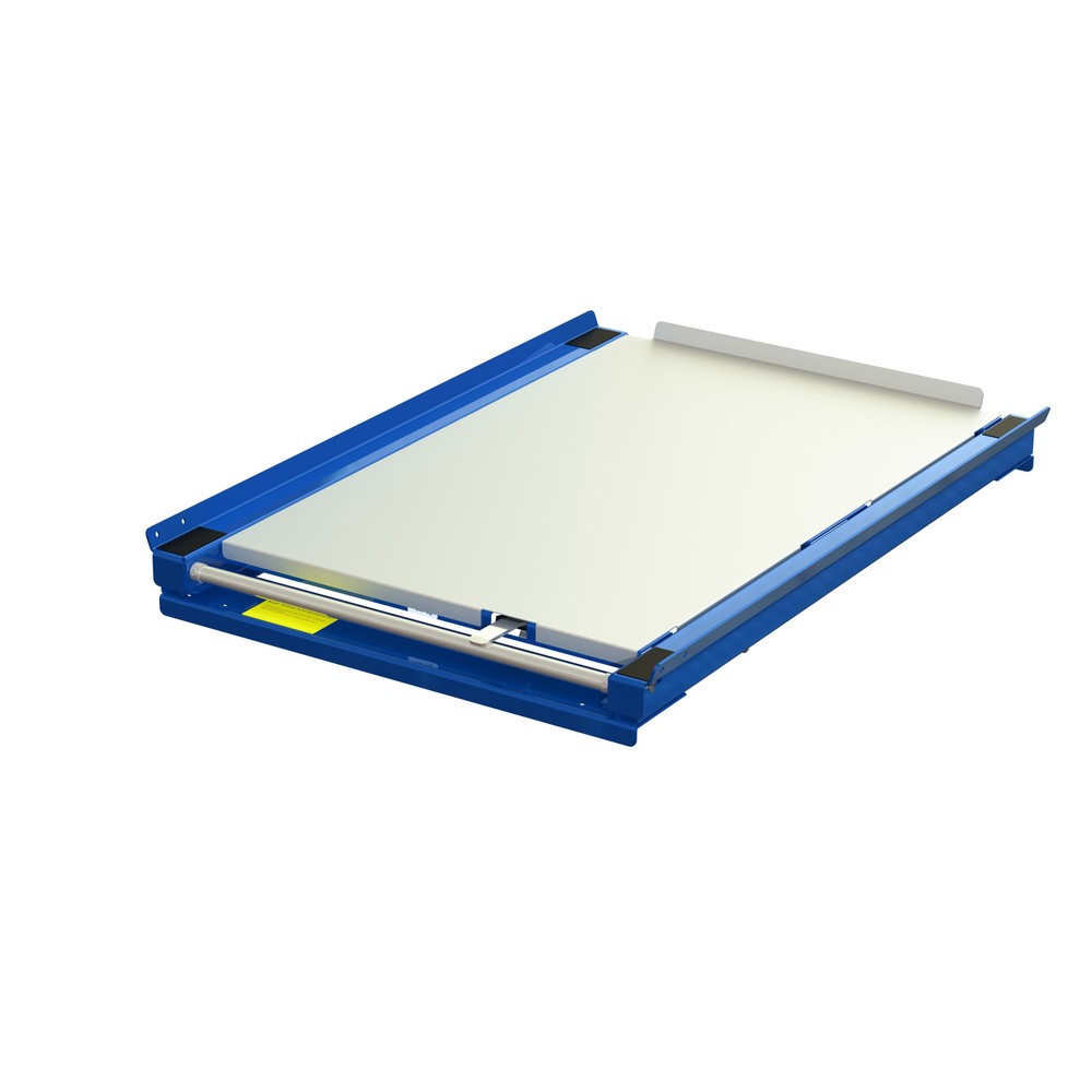 Immagine del prodotto n. 2: Ripiano chiuso in acciaio per dispositivo di estrazione dei pallet, portata 600 kg, profondità di estrazione del 70%